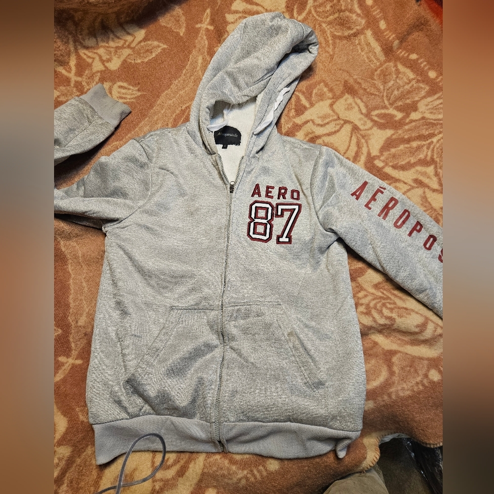 Aeropostale Sherpa Lined Hoodie Unisex
